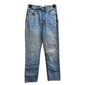Aritzia Denim Forum The Joni High Rise Loose Button Fly Jeans 29L Sz 23